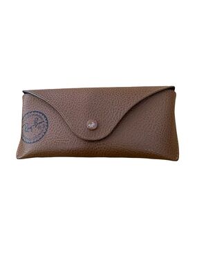 Ray-Ban Classic Brown Leatherette Sunglasses Case | Snap Closure Replacement